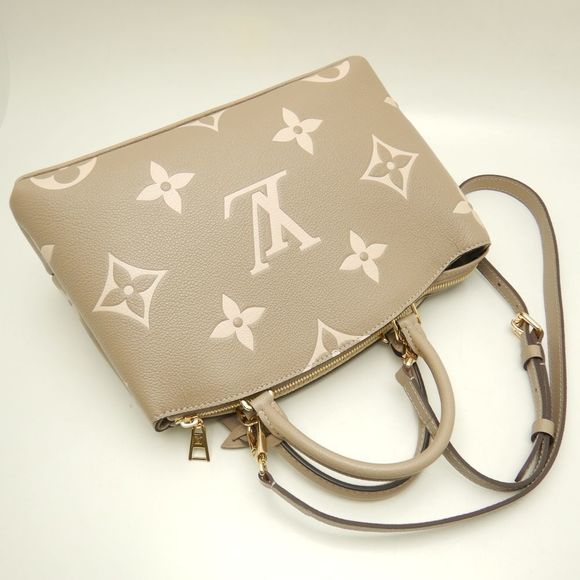 Louis Vuitton Petit Palais PM Handbag Bicolor Tourtrell Creme - Picture 3 of 8